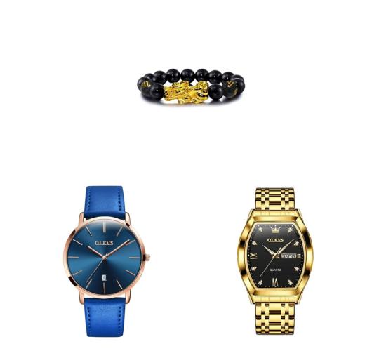 One Off Job Lot of 11 Men's Mixed OLEVS Bracelet & Watches