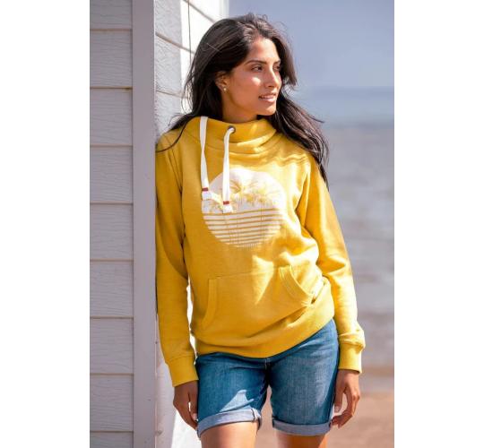 Joblot of 12 Ladies Brakeburn Palm Elise Hoodie - Yellow