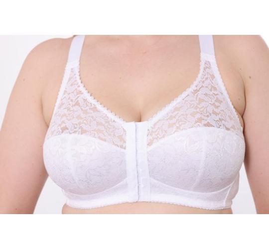 Front fasten bra up to 46G cup in Cotton Lace - 100 Bras 