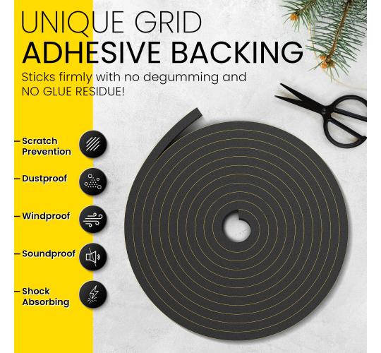 Box of 40pcs - DIY Doctor Draught Excluder Tape 20m x 20mm x 3mm