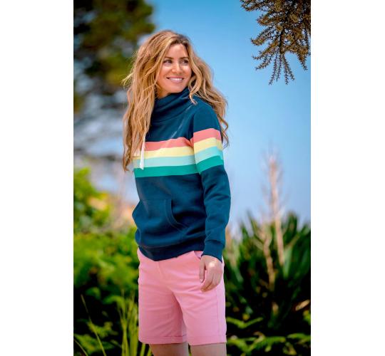 Joblot of 11 Ladies Brakeburn Retro Stripe Elise Hoodie