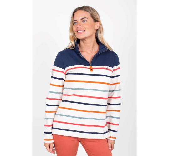 Joblot of 13 Ladies Brakeburn Amber Sweatshirt - Multi Stripe