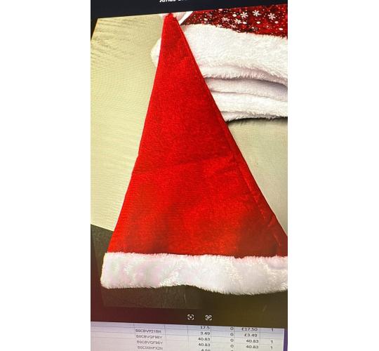 Christmas Santa Hats (Packs of 20)
