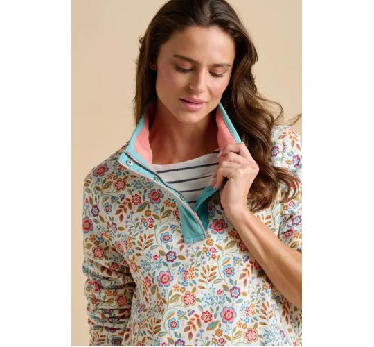 One Off Joblot of 7 Cream Secret Garden Quarter Zip