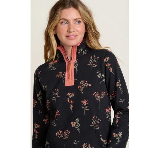 One Off Joblot Of 7 Ladies Brakeburn Printed Quarter Zip Sweatshirt