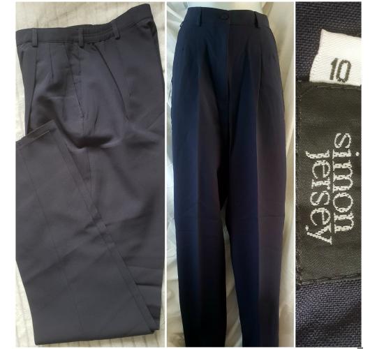 17 Pieces Navy Trousers Sz 10 Leg 32"