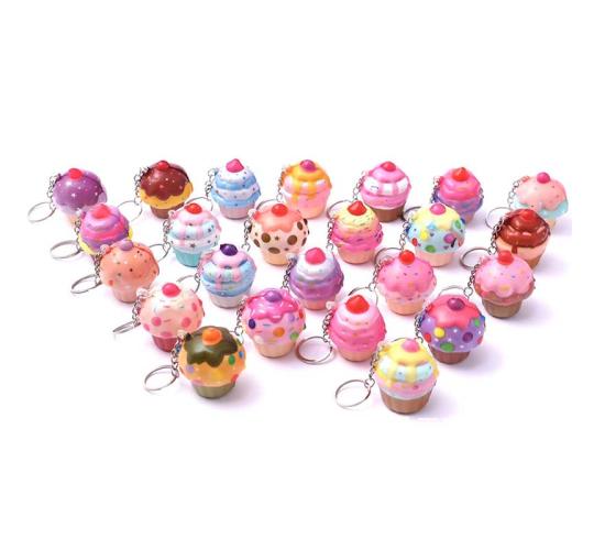 720 x Slow Rising Squishy Cupcakes On Keychains. Clearance - 1 Off.. Easy £1 Resale.