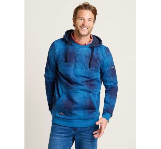 Job Lot Of 4 Brakeburn Mens Check Hoodie, Blue