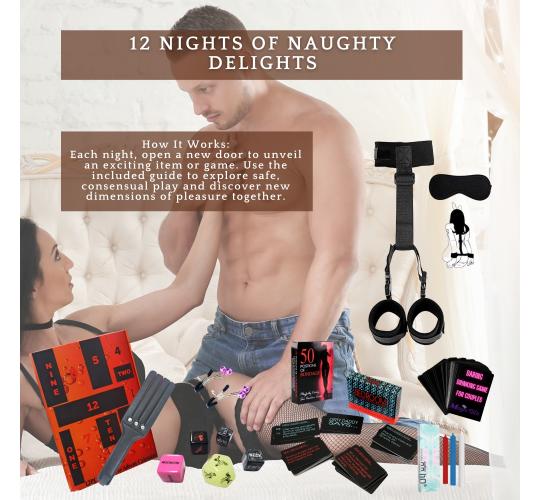8 Sets-12 Nights of Game Bondage Bundle - Couples’ Christmas Advent Calendar Set|GCAPSET051|UK SELLER