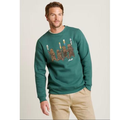 Job Lot Of 7 Mens Brakeburn Bear Crew Sweatshirt, Green