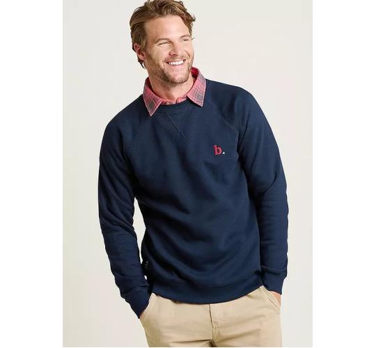 Job Lot Of 6 Mens Brakeburn Navy Crew Neck Sweatshirts