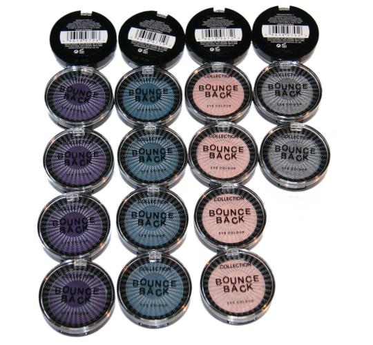 72 x Collection Bounce Back Eyeshadow | 4 Shades | RRP £200+ | Vegan Suitable