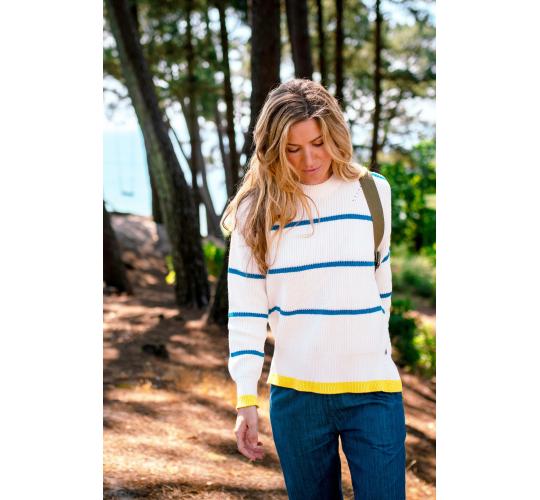 Joblot Of 3 Ladies Brakeburn Pop Stripe Knitted Jumper