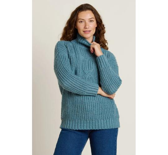 Wholesale Job Lot of 3 Ladies Brakeburn Cable Knitted Roll Neck Jumpers