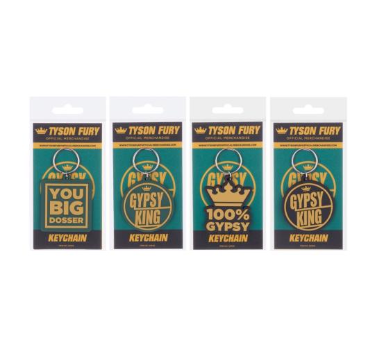 Tyson Fury “Gypsy King” Keychains – Wholesale Box of 288 (RRP £1.99 Each)