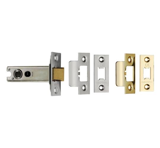 30 x Eurospec Heavy Sprung Tubular Latch 64mm - Brass / Satin Stainless Steel