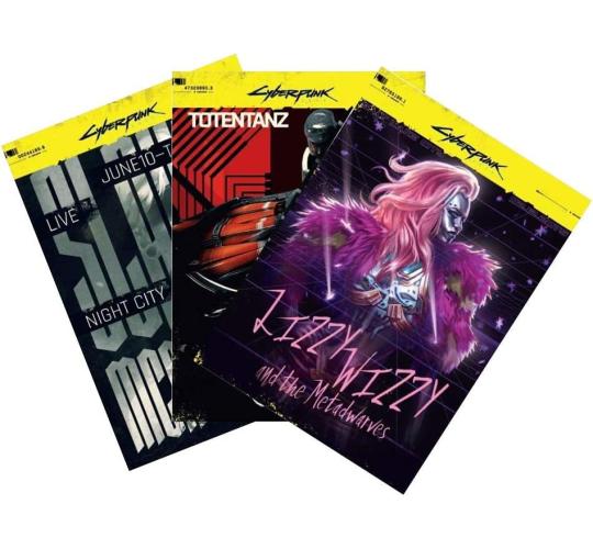 100 x Cyberpunk 2077 Night City postcards