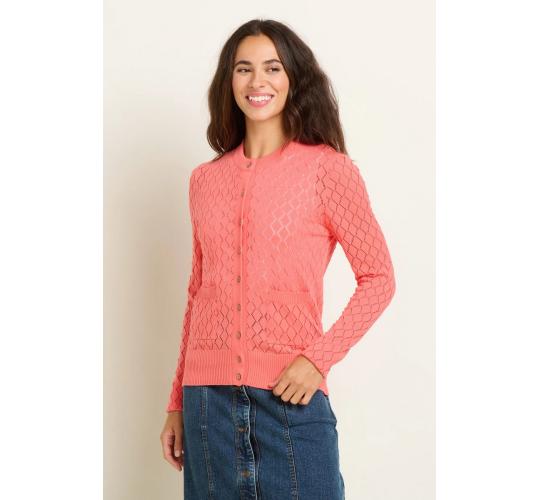 Wholesale Job Lot of 5 Brakeburn Women's Diamond Pointelle Knitted Cardigans