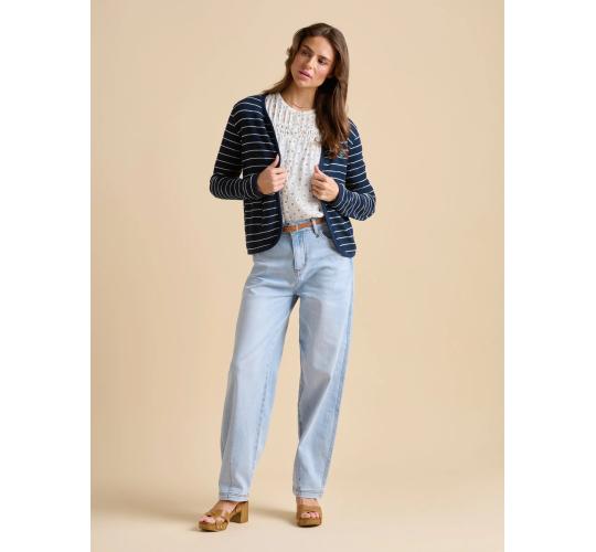 Wholesale Job Lot of 3 Brakeburn Women's Navy Stripe Sweat Jacket