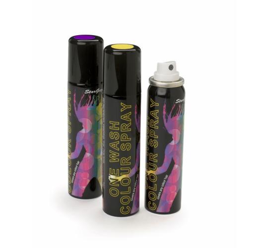 Pallet of 7,438 Stargazer Colour Hair Sprays – Wash-Out, UV Reactive!