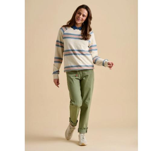 One Off Job Lot of 6 Brakeburn Women's Harbour Stripe Crew Neck Sweats