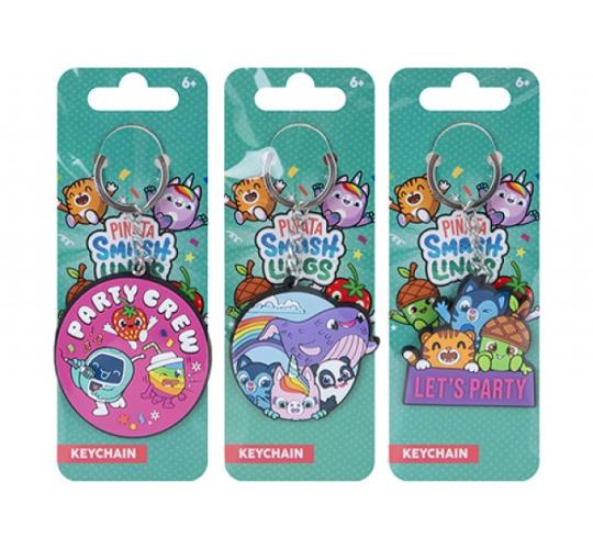 Pinata Smashlings 2D Soft PVC Keyrings 5cm – 3 Assorted (RRP £1.99) – Case of 288
