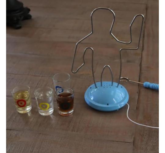 Buzz Wire Drinking Game – Party Skill Game with 4 Shot Glasses (Case of 12) Rrp £13.99 each