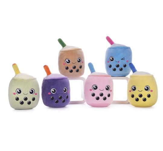 6.5" (16.5cm) Bubble Tea Squashy Plush w/ Beanbag – 6 Assorted Designs (RRP £9.99 ) – Case of 36