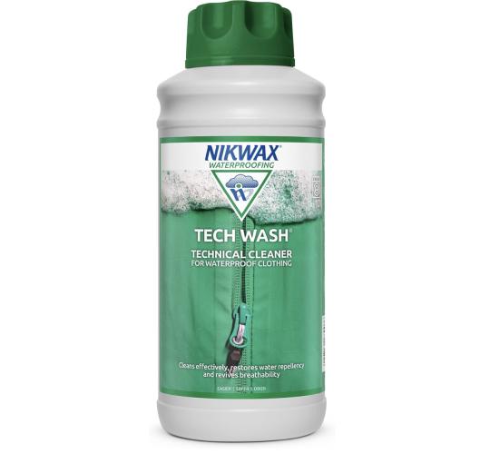 7x Nikwax TECH WASH 1 Litre Wash-In Technical Cleaner - Market Leading Cleaner Designed to Revitalise Water Repellency and Breathability of Waterproof