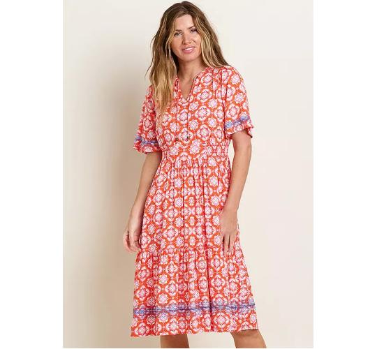 One Off Job Lot of 5 Brakeburn Women's Moroccan Tile Midi Dress