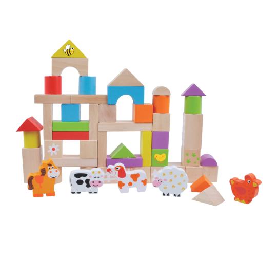Baby and Toddler Wooden Puzzles and Building Blocks Mixed Joblot for Resale 17pc