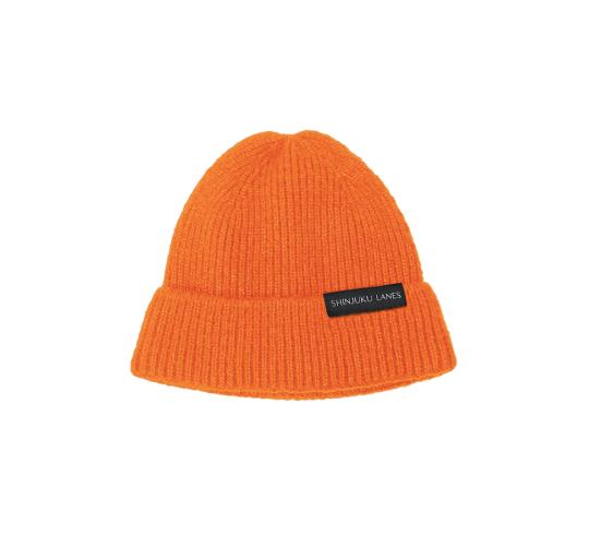 Unisex Ribbed Beanies - Orange
