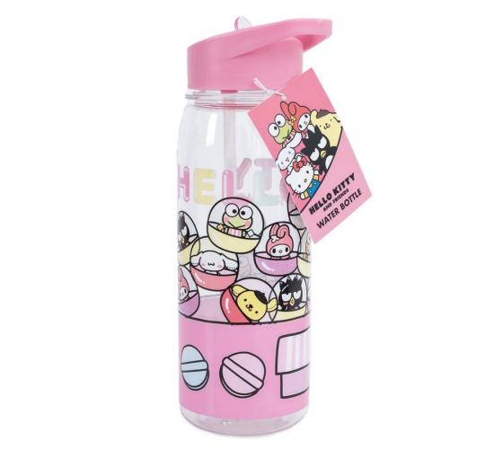 One Off Jot Lot of 4 Hello Kitty Flip Top Drinks Bottle, 650ml