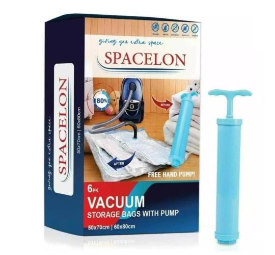 Vacuum Seal Storage Bags with Pump - 6 pack x 200