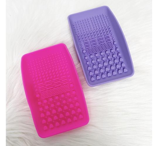 Joblot 700pc Brush Cleaning Matts - Hot Pink & Lilac