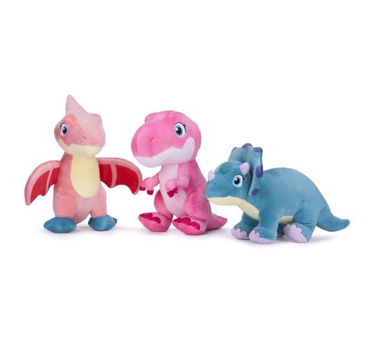 10"/25cm Dinky Dinosaurs S/3 Assorted Soft Toys | Wholesale UK (37776PP)