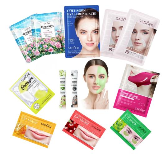 Mixed 100pcs-Hydra Care Natural Moisturising Complete Facial Mask Sheet Collection Set-Random|GCMK-Set 1-100pcs Mixed|UK SELLER
