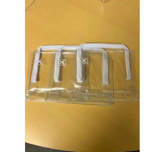 625x Airport Approved Clear Travel Toiletry Bag Security Hand Luggage Liquids UK