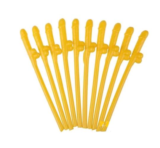 Hen Night Willy shaped Drinking Straws