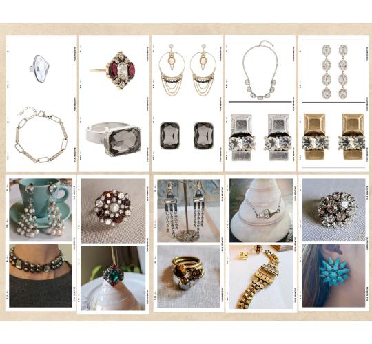 1250 pieces - Fashion designer jewellery and Leather fashion belts