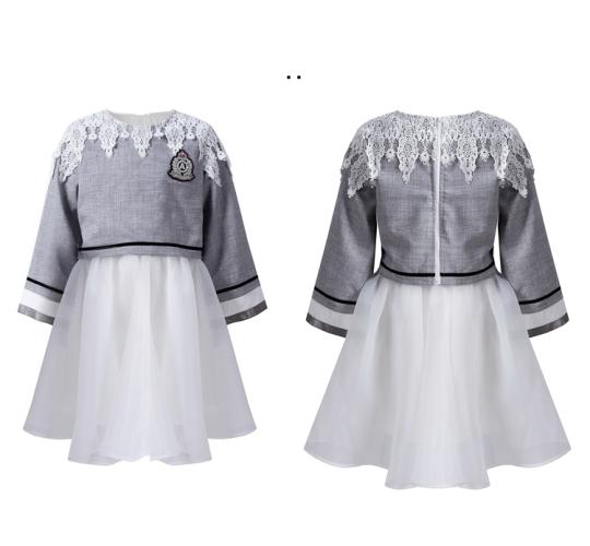 Girls Fashion Two-Piece Outfit – Loose Fit Top & Dress Set great bargin spring