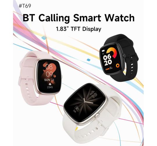 10pcs in Pink-Smartwatch with Alexa & 1.8" Touchscreen – Call & Answer, Heart Rate, SpO2 & Sleep Tracker, 100 Sports Modes, IP68 Waterproof Fitness 