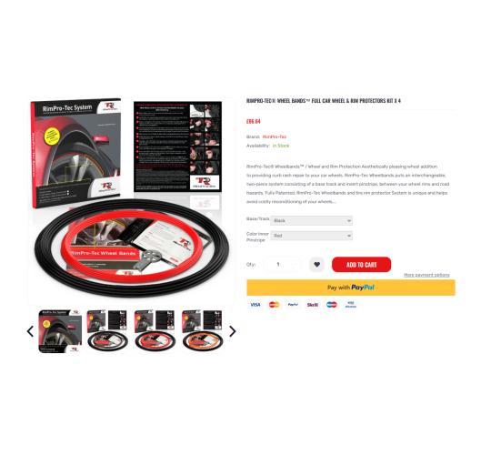 RimPro-Tec Tyre Trims Wheel Protectors (4 pack)  x 850 