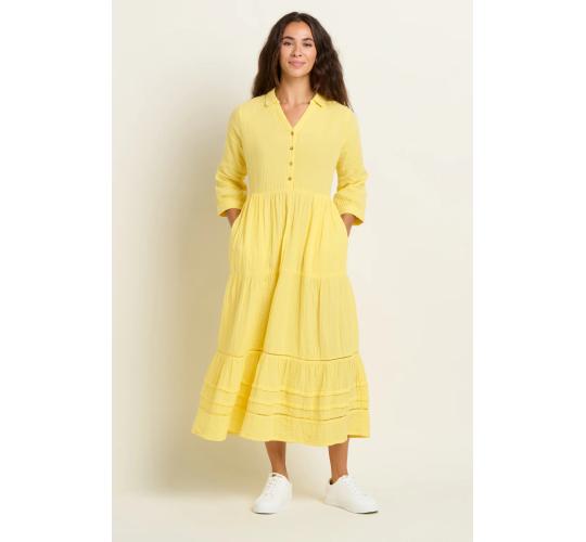 One Off Job Lot of 5 Brakeburn Women's Yellow Erica Maxi Dress