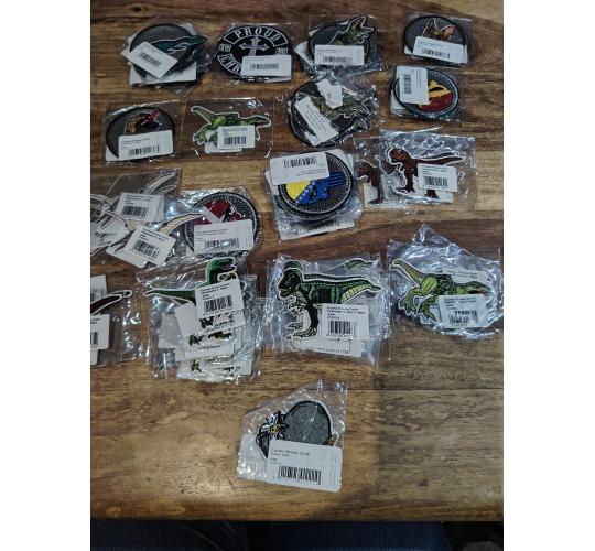 Job lot embroidered iron on patches