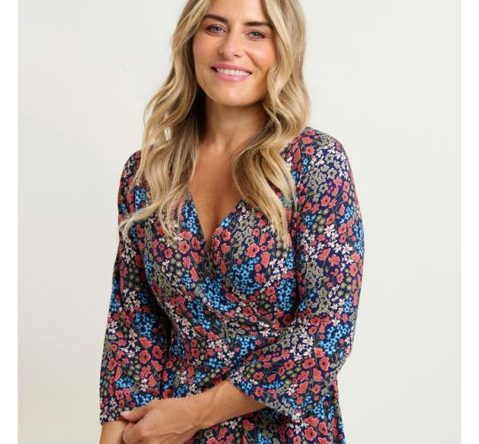 One Off Job Lot of 5 Brakeburn Women's Regan Wrap Midi Dress