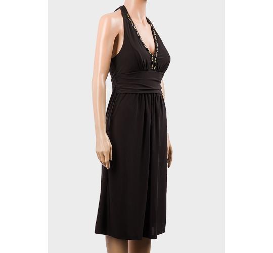 Beaded Halter Neck Cleavage Dress by Avon