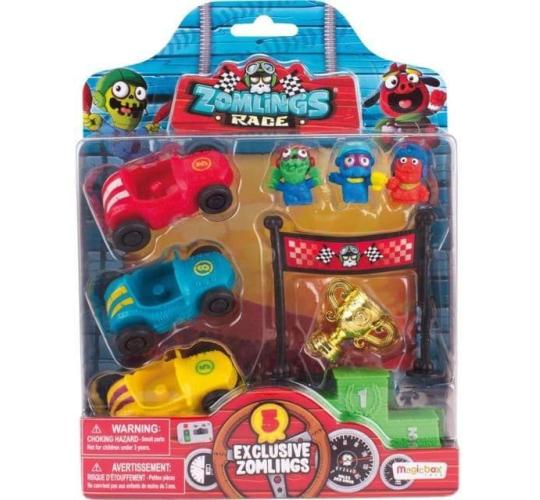 60 x Zomlings Series 5 Race Set – 3 Racing Cars & Figures | Wholesale Toy Pack