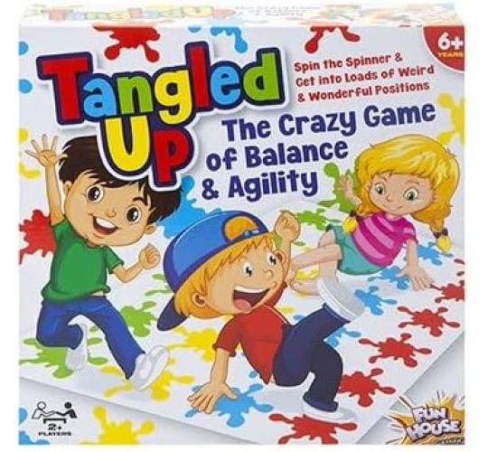 Tangled Up Large Floor Mat Game with Spinner and Mat - Twister Style - Clearance !!