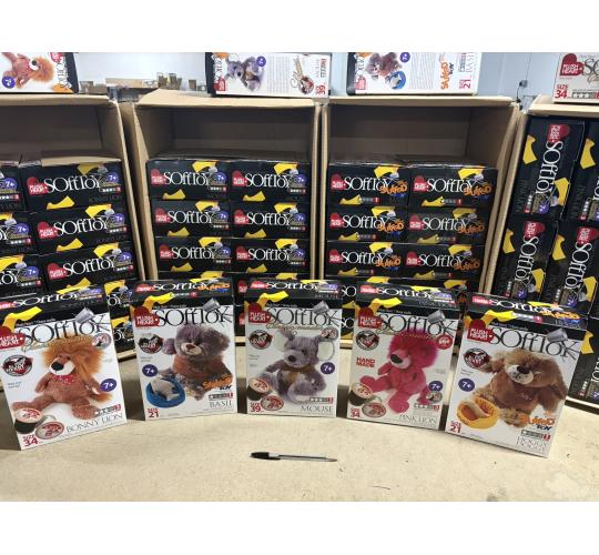 Plush Hearts DIY Toy Kits - Joblot 180 Pieces